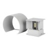 Oprawa ścienna 6W V-TAC góra dół regulowana szary okrągły IP65 BRIDGELUX VT-756 4000K 660lm